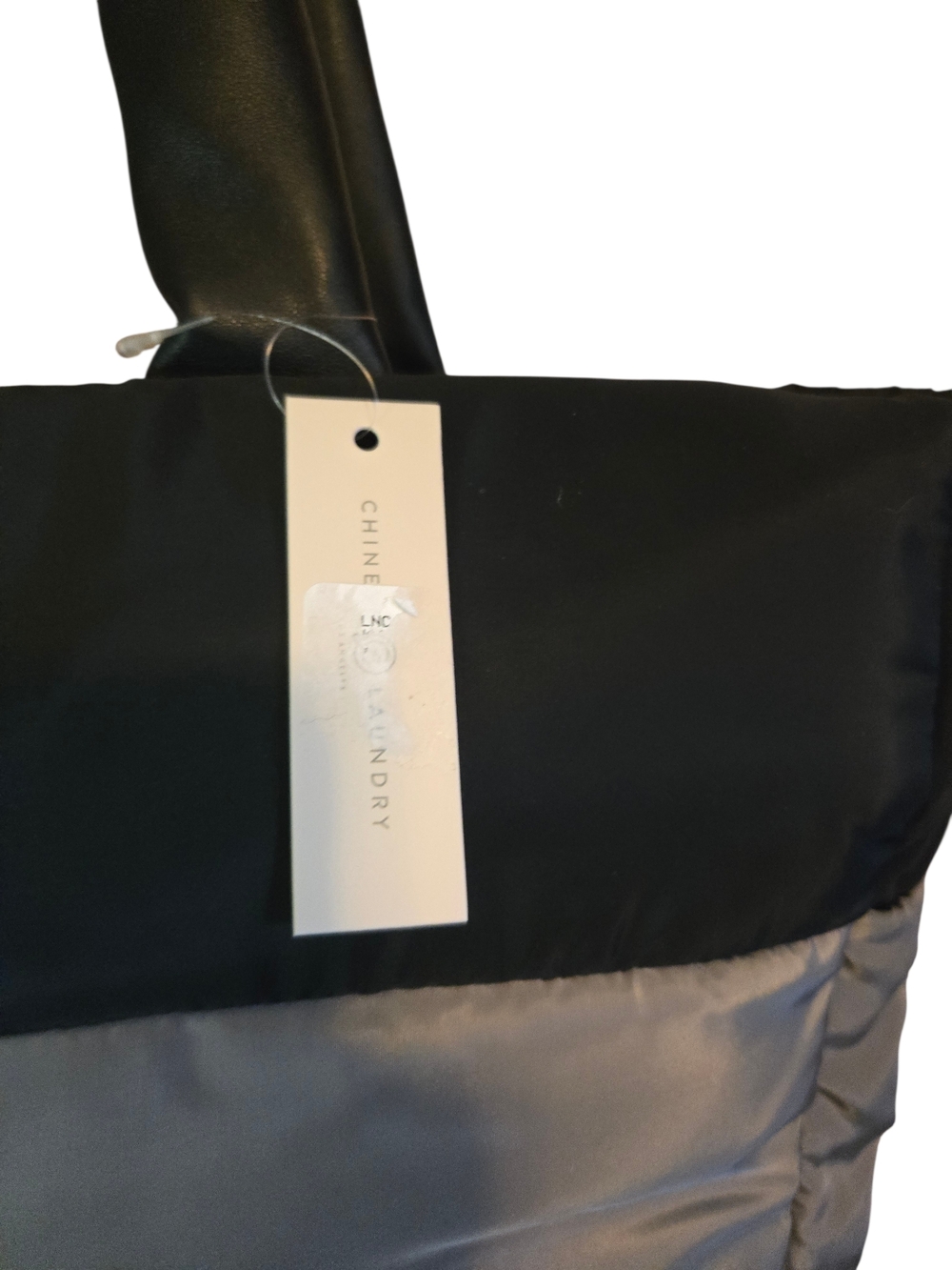 Chinese Laundry Black and Gray Puffer Tote - Picture 3 of 8